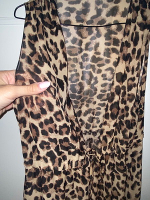Maxi leopard airy kimono for the beach