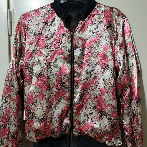 Double-Faced Bomber Jacket used, colorful size M