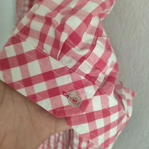 Cotton women's shirt Milano Italy pink and white like new, sizes L/XL