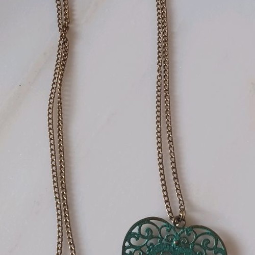 Heart necklace used