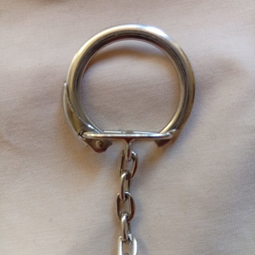 Misko vintage promotional keychain used, 1970s-80s