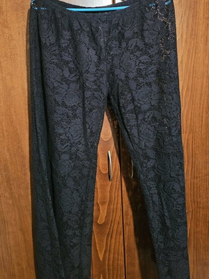 Lace pants like new, black, for beach