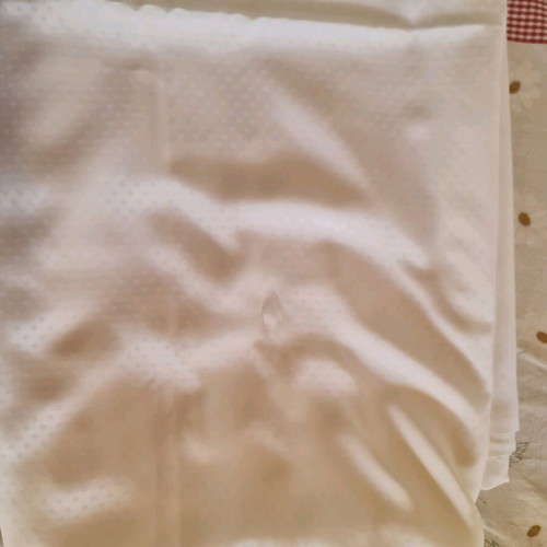 White shiny fabric for dress