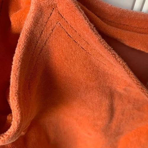Orange terry beach dress Palm size Small like new