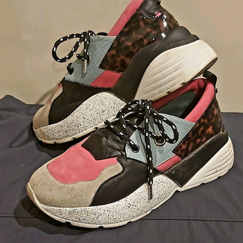 TSAKIRIS MALLAS women's sneakers size 39 leather used, multicolor