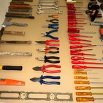Hand tools used in good condition, complete set
