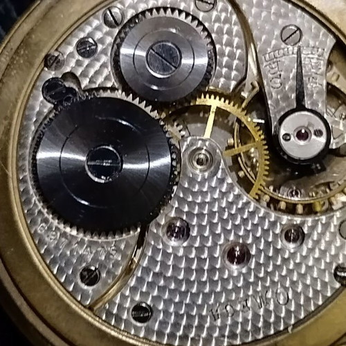 Omega 18K Rose Gold Pocket Watch 1920 used with 14K chain