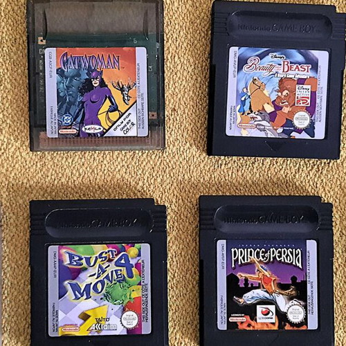 Gameboy Color used with 34 games, 7 manuals and Action Replay Pro
