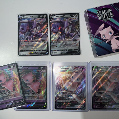 Pokemon Mew VMAX Deck used with minor card wear