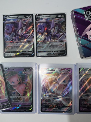 Pokemon Mew VMAX Deck used with minor card wear