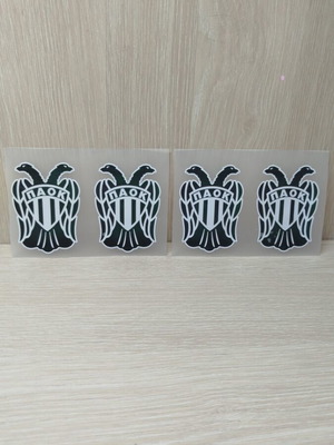 PAOK Heat Transfer Stickers new, set of 4 pieces