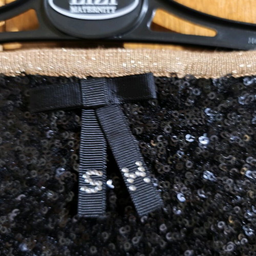 Bolero with sequins new, gold-black, size S