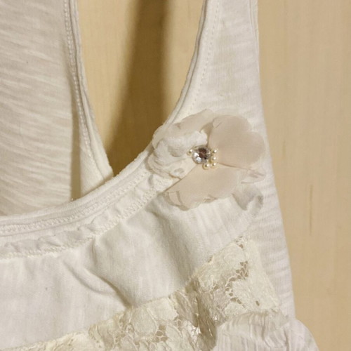 Abercrombie & Fitch sleeveless blouse like new, organic cotton, white