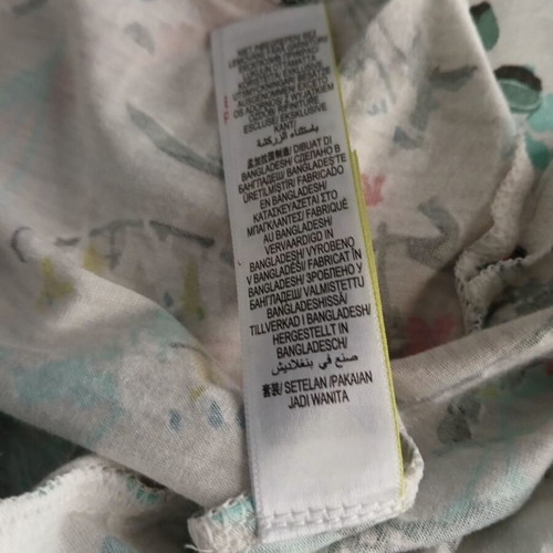 Marks & Spencer pajama top new, colorful, size 14, short sleeve