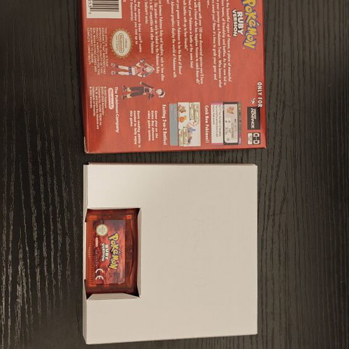 Pokemon Ruby Version cartridge like new with repro box for Game Boy Advance