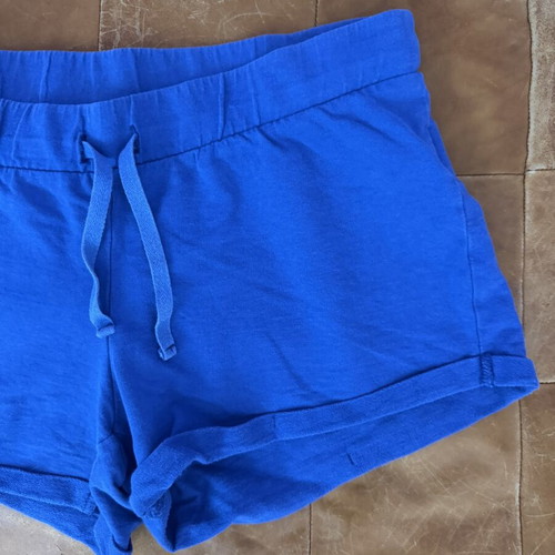 Pink Woman blue shorts, size S