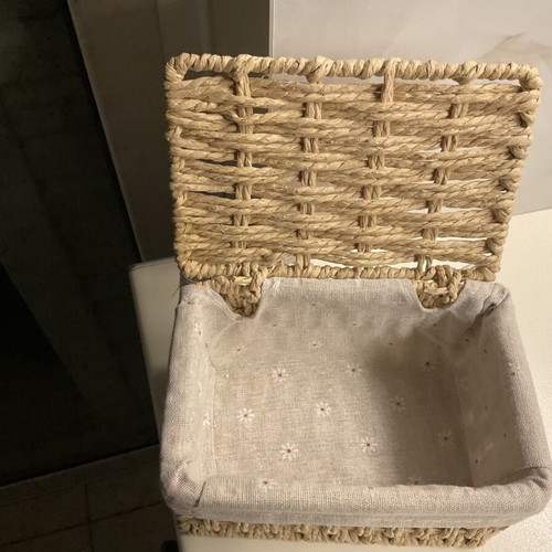 Set of 3 handmade decorative baskets