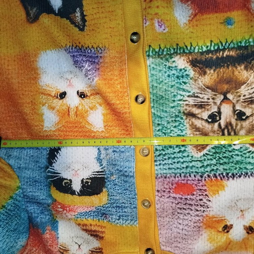 Colorful Cats jacket size Medium new