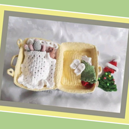 Suitcase with Mouse new with Christmas accessories