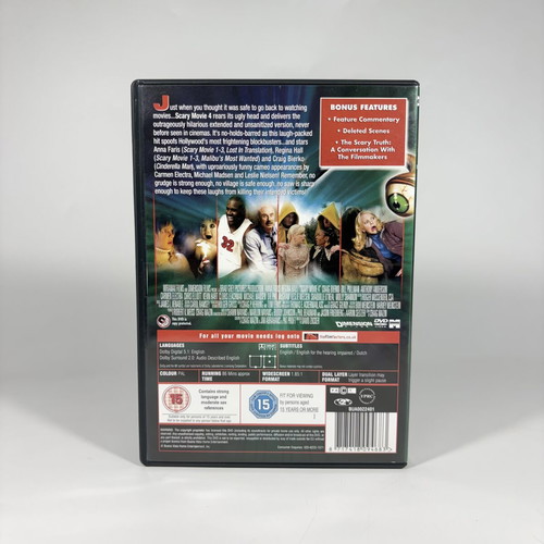 Scary Movie 4 Extended and Unsanitized Edition DVD like new with English subtitles
