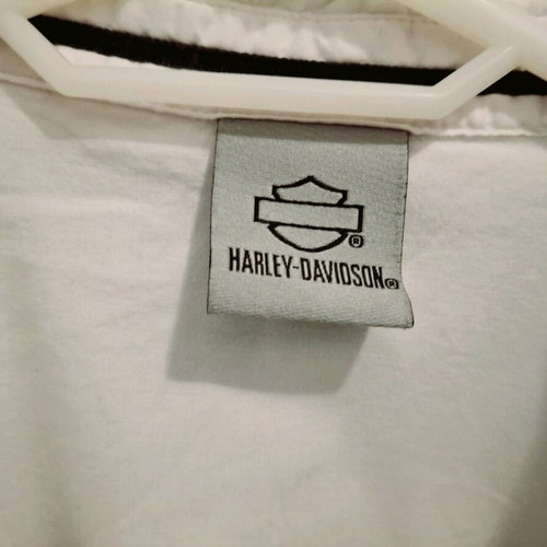 Harley Davidson women's shirt used slim fit, white, size M