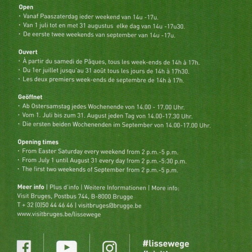 Brugge and Lissewege maps new, updated for 2024