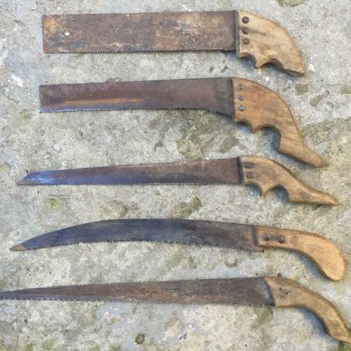 Vintage hand saws used, pack of 5