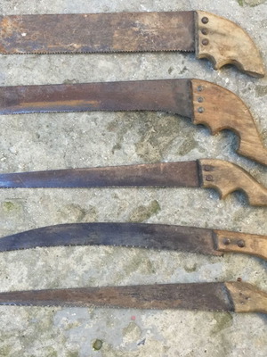 Vintage hand saws used, pack of 5