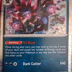 Hydreigon holographic Pokemon card