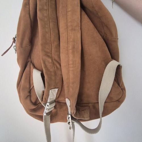 Backpack Pull & Bear πλάτης ταμπά σουέντ σαν καινούργιο