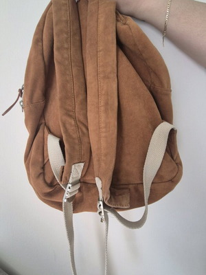 Backpack Pull & Bear πλάτης ταμπά σουέντ σαν καινούργιο