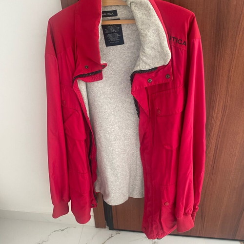 Nautica men's jacket used, red, size XL