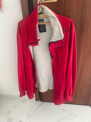 Nautica men's jacket used, red, size XL