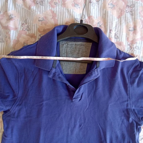 Marks & Spencer Modern Essentials Polo shirt small used, purple, 100% cotton