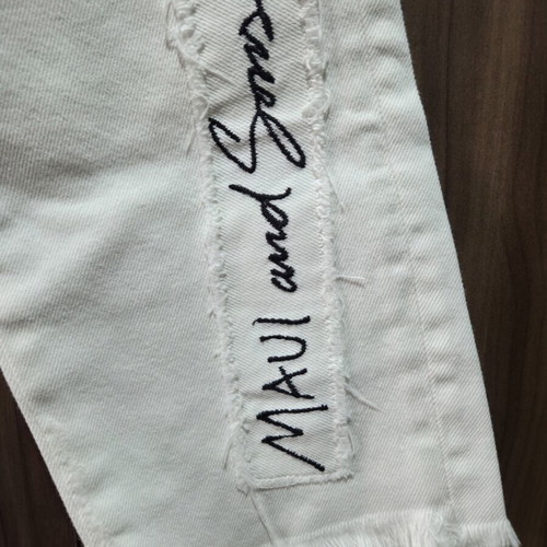 Zara Basic white denim pants like new, size S
