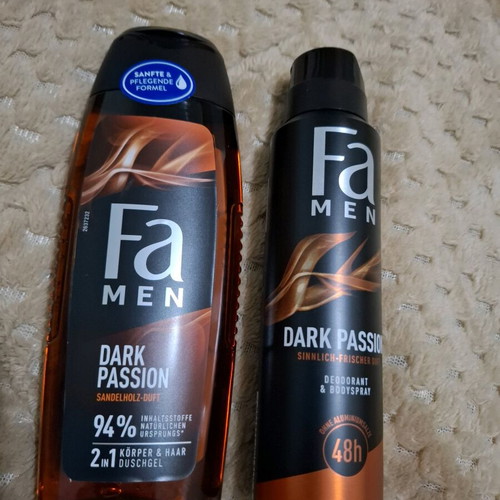 Fa Men Dark Passion deodorant and shower gel set for men new