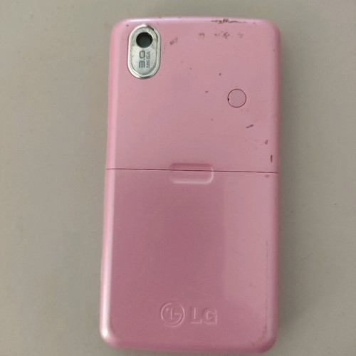 LG KP500 used for parts, pink without battery and cable
