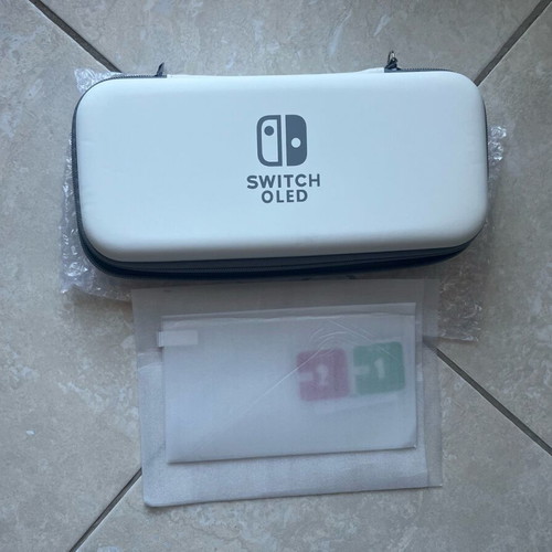 Nintendo Switch OLED case and screen protector new