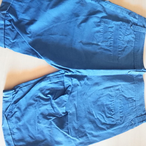 Bershka men's shorts used, size 42, blue