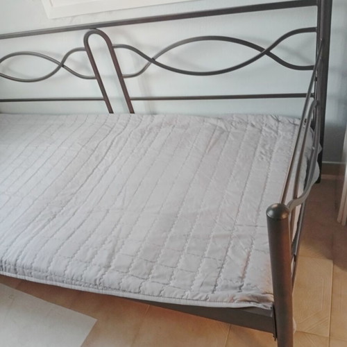 Iron sofa bed, solid frame, fits single mattress 200x90 cm