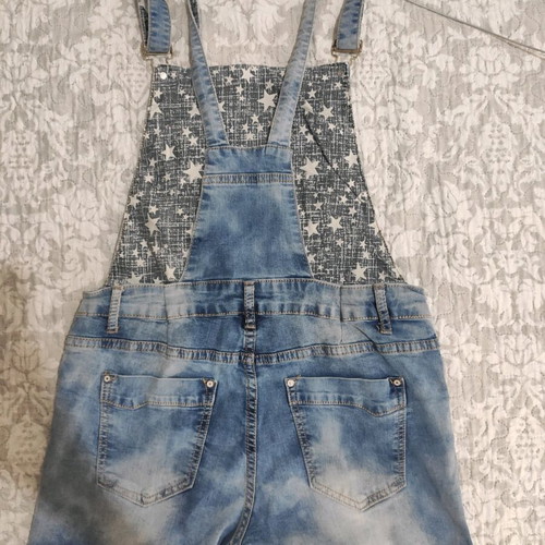 Denim overalls used, blue, size L
