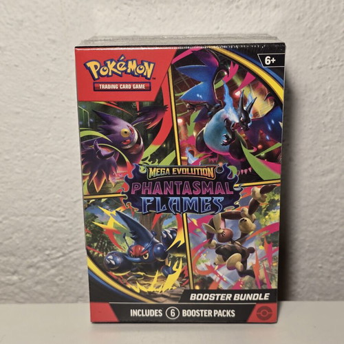Pokémon TCG Mega Evolution Phantasmal Flames Booster Bundle new