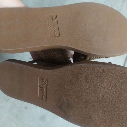 Shein brown platform sandals new with soft sole