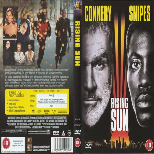Rising Sun DVD used, action adventure crime