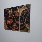 Triptych canvas set like new