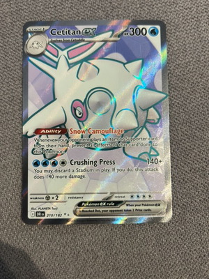 Pokemon TCG Cetitan ex 210 Destined Rivals like new
