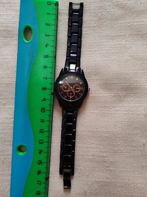 Brigitte women's dark purple quartz watch like new