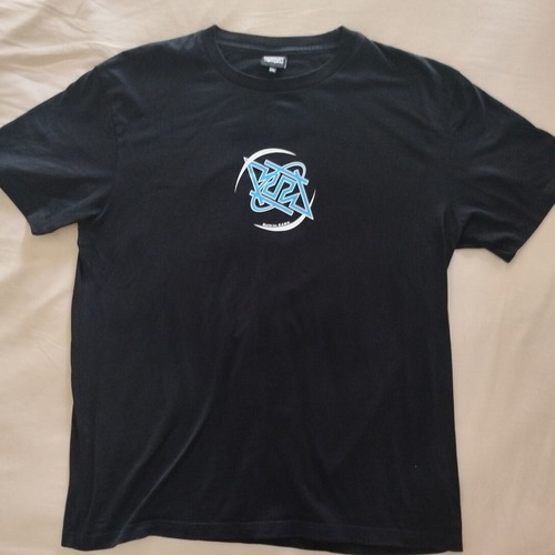 Muerte T Shirt black, like new, blue logo, XXL