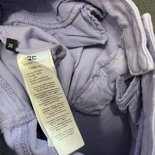 Elisabetta Franchi jeans new, elastic, purple, size S