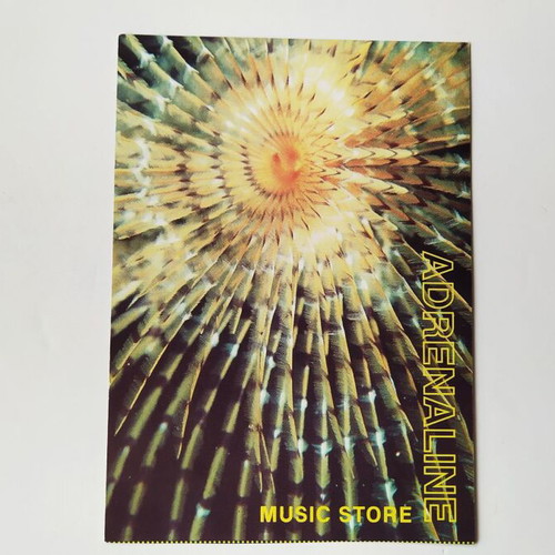 Adrenaline Music Store flyer used, 1990s